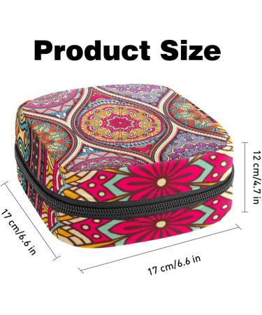 Shop Aesthetic Women's Portable Binding Bags | Menstrual Cup & Pad Bags for Teens | Mandala Design - Buy Online on GoSupps.com