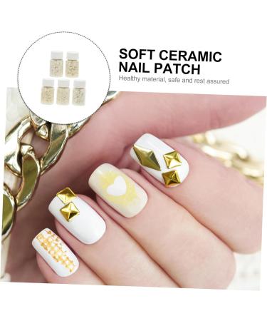 POPETPOP 5pcs 5 Diy Material 3d Nail Art Slices Nail Art Decor Crystal Nail Stud Nail Art Stickers Nail Art Supplies Nail Decor Hand Decor Nail Patches Polymer Clay Shine - Buy Online on GoSupps.com