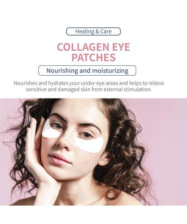 Dalgona Collagen Eye Patches - 5 Pairs for Intensive Lifting Nourishing & Moisturizing | Reduce Under Eye Puffiness | Paraben & Formaldehyde-Free - Buy Online on GoSupps.com