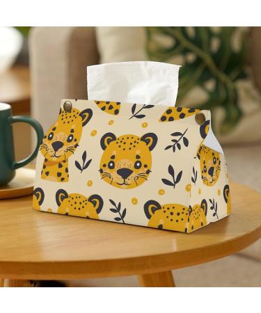 Tissue Box Cover Tissue Box Holder Cartoon Cheetah Pattern Print Tissue Holder Travel Tissue Packs Facial Paper Holder Decorative Holder - Buy Online on GoSupps.com