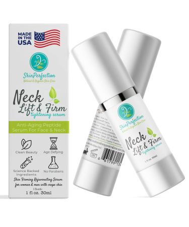 Skin Firming Rejuvenating Serum Neck Lift and Firm Facial Lifting Serum 20% Pepha Tight & Relistase Anti-Aging Treatment for Face Neck and Decollete Crepe Skincare