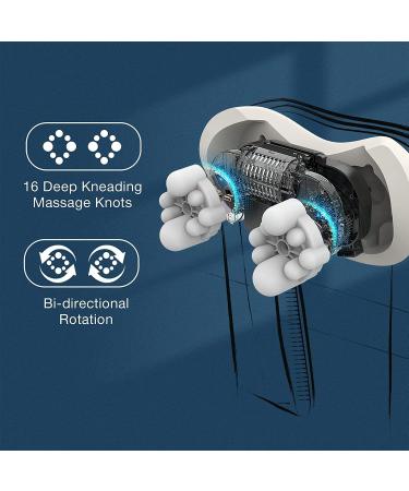 Aront Neck Massage Device with Heat - 3D Shiatsu Deep Tissue Relief for Neck Back Shoulders Legs & Feet - Buy Online on GoSupps.com