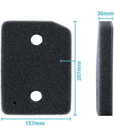Mautacly Tumble Dryer Foam Filter for 9164761 Dryer Heat Pump Dryer Sponge Filter Mat Condensed Dryer Lint Filter - Buy Online on GoSupps.com