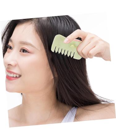 Beavorty 2-Pack Jade Comb - Skin Care Tools for Face & Scalp Massage | Chinese Gua Sha Stone for Enhanced Relaxation - Buy Online on GoSupps.com