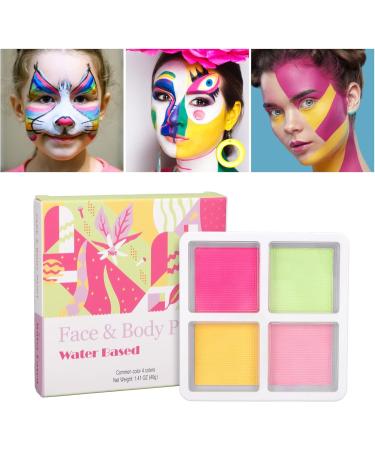  OUCRIY Halloween Cosplay Party Face and Body Paint Palette 4 Matte Body Paint Colors for Kids and Adults 1.4 oz (QAS1) - Buy Online on GoSupps.com