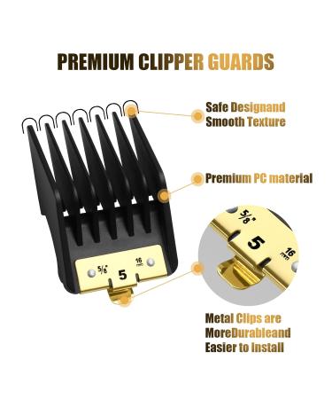 8 Premium Clipper Guards for BaBylissPRO FX870 FX890 FX825 & FX673 - Metal Clip Attachment Combs Set | Cutting Lengths 1/16-3/4 inch - Buy Online on GoSupps.com