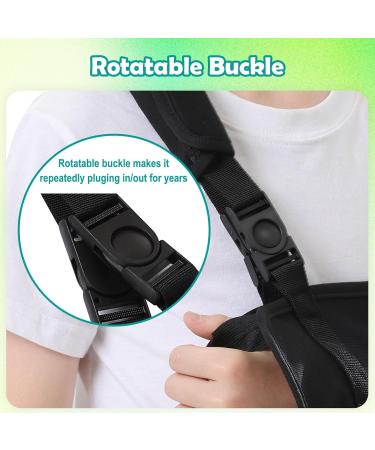 Kids Arm Sling for Shoulder Injury | Adjustable Padded Immobilizer | Comfortable Support for Boys & Girls | Black (Small - Buy Online on GoSupps.com