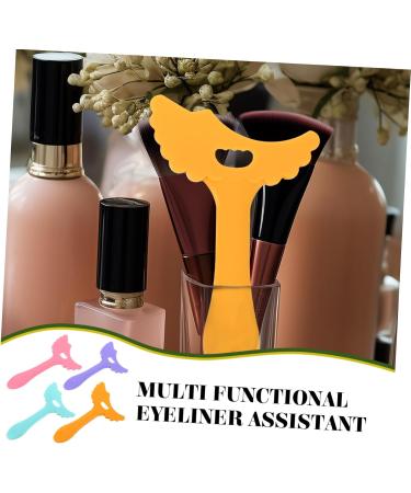 4 pi ces Kit Aides Maquillage Silicone pour Yeux Pochoirs Eyeliner Courb s R utilisables Guide Pr cis pour Ombre Paupi res et Mascara Outil Facile Nettoyer Couleur Al atoire - Buy Online on GoSupps.com