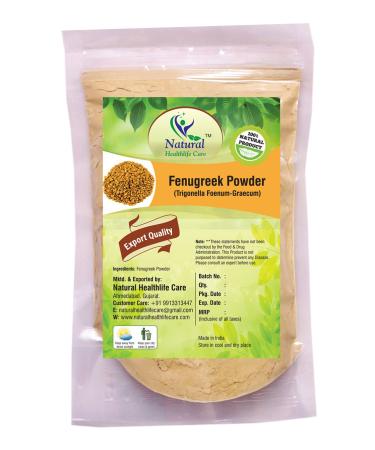 Natural Healthlife Care 100% Pure Natural Fenugreek Seeds (Trigonella Foenum Powder- Methi) Powder for LONG HAIRS NATURALLY(1/2 lb / 8 ounces / 227 g)