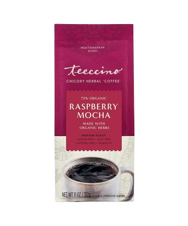Teeccino Chicory Coffee Alternative Raspberry Mocha, Prebiotic & Caffeine-Free Dark Roast - 11 oz - Buy Online on GoSupps.com