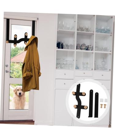 GLEAVI 6 Door Hook Metal Storage Rack Over The Door Towel Rack Over The Door Clothes Hanger Hangers Porch 30X23CM Black - Buy Online on GoSupps.com