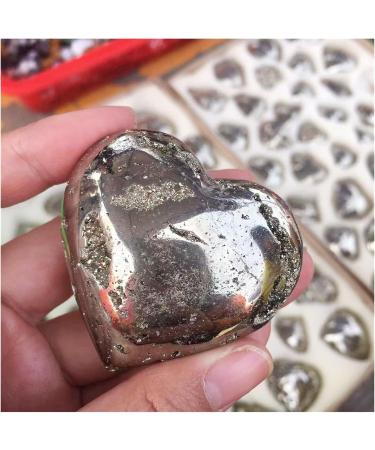 1pcs Natural Pyrite Heart Shape Mineral Raw Stones Energy Crystals Specimen Decoration 150-170g Crafts - Buy Online on GoSupps.com