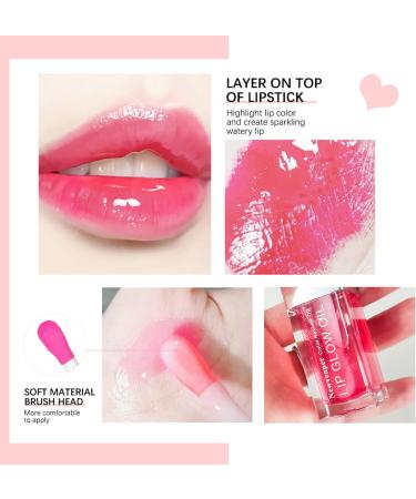 Hydrating Lip Glow Oil Long Lasting Plumping Lip Gloss Transparent Toot Lip Balm Moisturizing Lip Oil Repairing Lip Lines and Prevents Dry Cracked for Lip Care and Dry Lips CHERRY 1#cherry - Buy Online on GoSupps.com