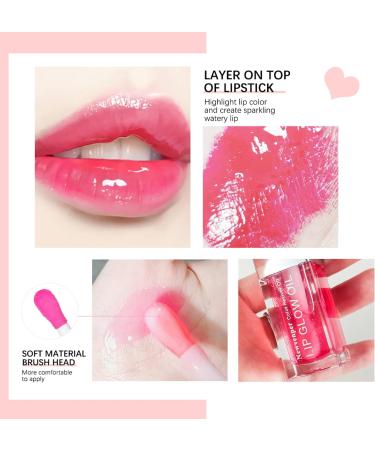 Hydrating Lip Glow Oil - Long Lasting Lip Plumper Gloss - Cherry Flavored Moisturizing Lip Oil - Buy Online on GoSupps.com
