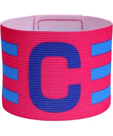 Captain Arm Bands for Soccer | Adjustable Football Captain Armband - Elastic Game Accessories for Adults & Youth in Hot Pink - Multi-Color Whirlwind Design - Buy Online on GoSupps.com