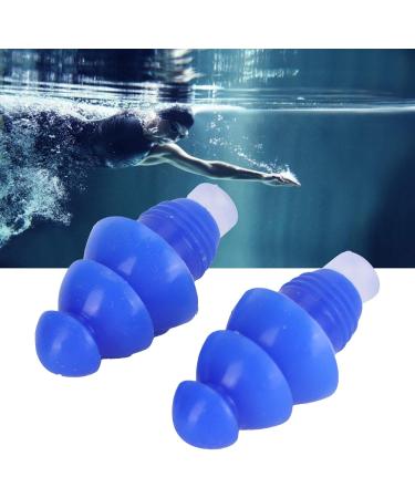 Buy Reusable Blue Ear Plugs for Swimming Showering & Sleeping - Noise Reduction - Buy Online on GoSupps.com