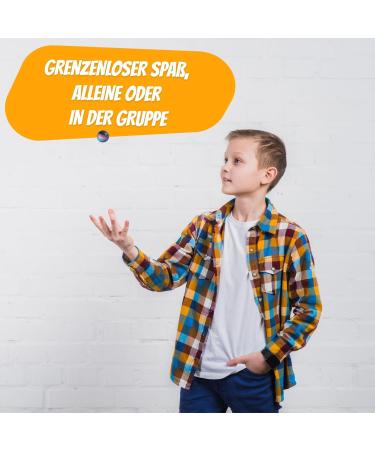 Smalltober Premium Flummi Set - 9 Medium 35mm Jump Balls & Game Ideas for Kids' Birthdays - Perfect for Child Guests! - Buy Online on GoSupps.com