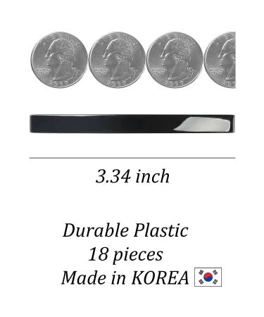 Aurora Large Plastic Dome Hair Barrettes Clips Set - 18 Colored Pieces for Thick Hair - Korean Styling Accessories for Girls & Women - Buy Online on GoSupps.com