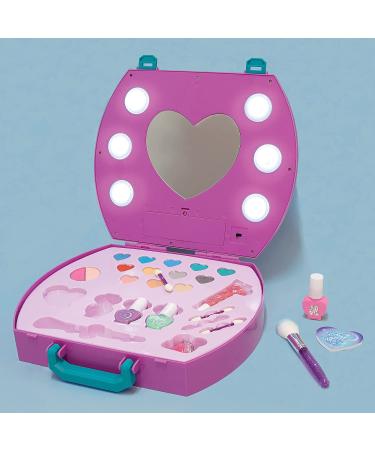 Light-Up Cosmetic Kit for Girls - Includes Eyeshadow, Nail Polish, Blush, Lip Gloss, and Makeup Brushes - Buy Online on GoSupps.com