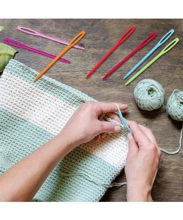 50 Pcs Large Eye Plastic Needles - 2.7inch/7cm - Sewing, Darning & Tapestry Needles for Kids and Crafts - Buy Online on GoSupps.com