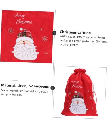 Anneome 1pc Christmas Bag Xmas Favors Bag Christmas Favor Bags Party Storage Bag Candy Packing Bag - Buy Online on GoSupps.com