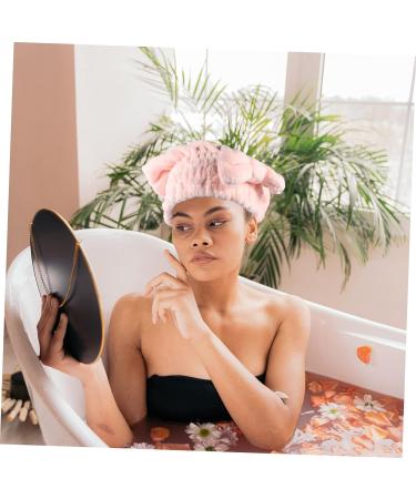 FRCOLOR 6 Pcs Coral Fleece Dry Hair Hat Night Sleep Cap Bowknot Bath Absorbent Hat Water Absorption Hair Hat Wrapped Bath Cap Hair Turbans for Women Washing Girl Hat Pumpkin Miss Hair Ring - Buy Online on GoSupps.com