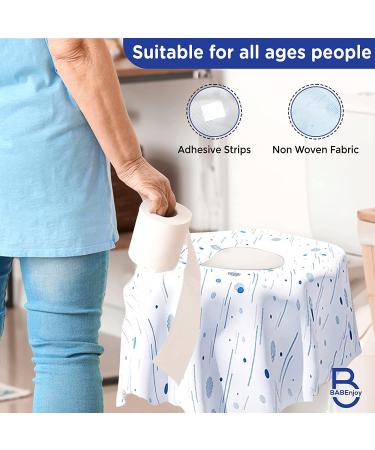 20 Pack BABEnjoy Disposable Toilet Seat Covers - Extra Large for Kids, Toddlers, Adults - Potty Training, Public Restrooms, Airplane Travel - Spot Design - Buy Online on GoSupps.com