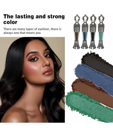 Sheida Kohl Powder Eyeliner Eyeliner Natural Powder Eyeliner for Women Long Lasting Powder Eyeliner Smudge-Proof Eyeliner Eyeliner for Smokey Eye Makeup (4 Colors) - Buy Online on GoSupps.com