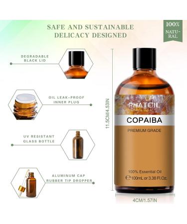 PATOIL 100ML Premium Grade Copaiba Essential Oil for Aromatherapy & Candle Making - Buy Online on GoSupps.com