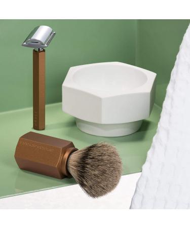 M HLE Hexagon Soap Dish - Elegant Biscuit Porcelain White | Premium eCommerce International Shipping - Buy Online on GoSupps.com