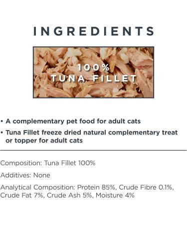 Encore 100% Natural Tuna Fillet Cat Treats Freeze-Dried Cereal Free Healthy Snacks for Rewards and Training - Pack of 12 Po - Buy Online on GoSupps.com