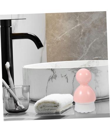 Housoutil 1pc Cleansing Brush Travel Makeup Brush Mineral Makeup Foundation Nail Dust Brush Liquid Makeup Portable Cosmetic Brush Pink Face Washbasin Artificial Fiber Wool - Buy Online on GoSupps.com