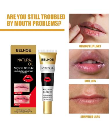 EXQST Collagen Active Elasticity Lip Moisturizing Serum Lip Serum Promotes Smooth Lips Long Lasting Waterproof Moisturizing Lip Plumping Oil - Buy Online on GoSupps.com