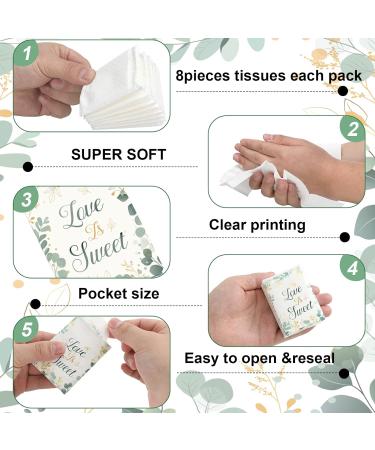 100 Pack Wedding Facial Tissues Love is Sweet Individual Pocket Tissue Travel Tissue Items for Wedding Welcome Bag Stuffers 3 Ply Tissues for Guest Graduation Ceremony 8 Sheets Each 2 x 2.8 Inch - Buy Online on GoSupps.com