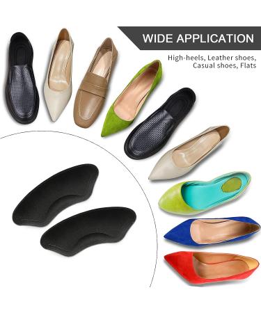 Comfowner Heel Cushion Pads (6 Pairs) - Self-Adhesive Foot Care Protectors for Heel Pain Relief - Soft Shoe Grips Liners for Men and Women (Black) - Buy Online on GoSupps.com