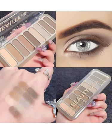 Buy 9 Colors Matte Naked Eyeshadow Palette - High Pigmented Waterproof Makeup for Older Women | Neutral Nude Smoky Shades - Buy Online on GoSupps.com