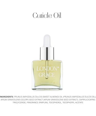 London Grace Professional Cuticle Oil | Hydrating Nail Care 12ml | Nourishing Almond Oil Vitamin E & Celery Seed | Vegan & No Nasties Formula - Buy Online on GoSupps.com