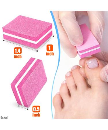 100Pcs Professional Nail Buffer Block Set - 180 Grit Buffing Blocks for Natural and Acrylic Nails - Nail Art Tools and Sandpaper File - Buy Online on GoSupps.com