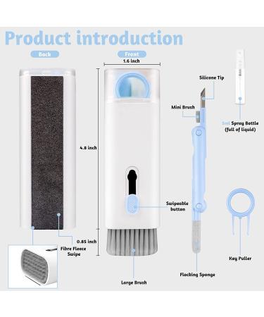 7 in 1 Electronic Cleaner Kit - Keyboard & Screen Cleaner for Airpods/iPad/iPhone/Computer (Blue/White) - Buy Online on GoSupps.com
