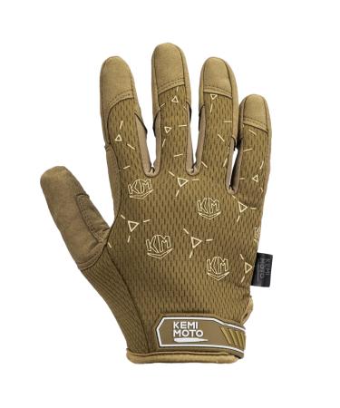 Kemimoto Tactical gloves military deployment gloves with touchscreen tactical gloves breathable full finger outdoor gloves for Bushcraft motorcycle hunting and security xxl brown