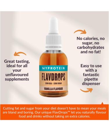 Flavour Drops Bundle with Protein Flavdrops and Spoon Set Includes Chocolate Strawberry White Chocolate Blueberry and Vanilla 50ml Each - Pack of 5 - Zero Calories - Buy Online on GoSupps.com