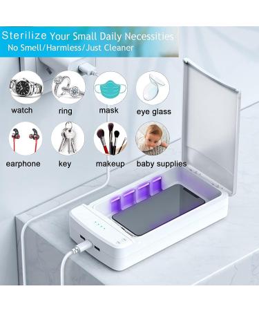 Portable USB Nail Tool Sterilizer with Blue Light for Manicure Salon, Tweezers, Tattoo, Scissors, Jewelry, Phone, Watch & Keys - Buy Online on GoSupps.com