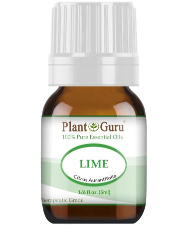 Lime Essential Oil 5 ml 100% Pure Undiluted Therapeutic Grade Cold Pressed from Fresh Lime Peel Great for Aromatherapy Diffuser Relaxation and Calming Natural Cleaner.