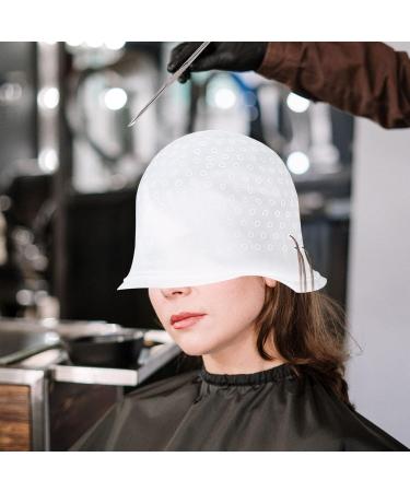 Nitaiun 4-Piece Hair Coloring Highlights Set - Silicone Stem Hood Hairdressing Cap & Metal Hook Needle for Salon & Home Dyeing - Buy Online on GoSupps.com