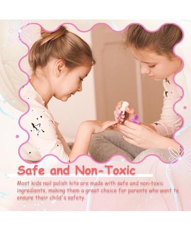Aieenjor Children Nail Polish Set - Non-Toxic Water-Based Peel Off 18 Fast-Drying Colors | Gift Box for Kids Aged 3+ - 18-Piece Fun Set - Buy Online on GoSupps.com