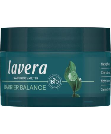 lavera lavera Barrier Balance Night Cream - Alcohol-free cream - Fragrance-free - Skin regeneration - Strengthens the skin barrier - Prebiotics - Vegan - Natural cosmetics - 50 ml
