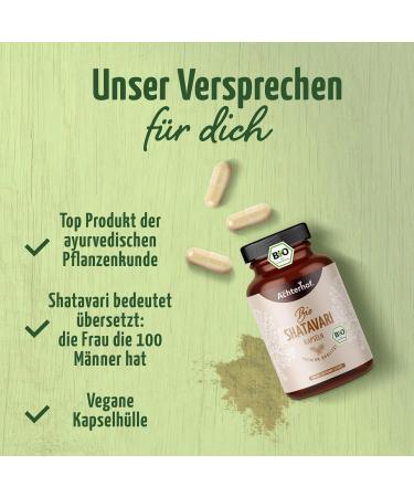 Shatavari Capsules Organic 400mg - 100% Pure Natural Refill Pack | Ayurvedic Women s Health | Vegan & Lab-Tested | Achterhof Quality - Buy Online on GoSupps.com