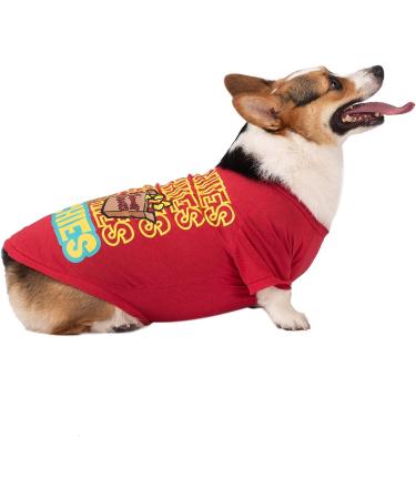 Scooby-Doo Munchies Dog T-Shirt in Red | X-Small Size | Soft & Machine Washable - Buy Online on GoSupps.com