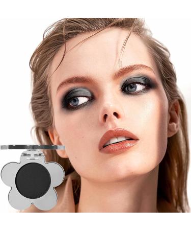 Erinde Matte Eyeshadow Palette Single Eye Shadow Powder Palette Korean Style Makeup Palette High Pigmented Nude Soft Beige Brown Dark Smoky Cosmetic Eyeshadows #107 Black - Buy Online on GoSupps.com