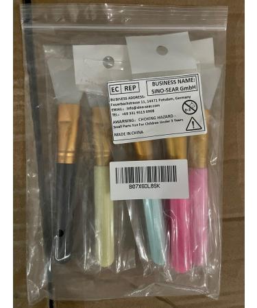 Dadabig 5-Piece Face Mask Brush Set - Silicone Cosmetic Tools for Mud Masks Eye Masks & DIY - Multi-Colored Application Brushes for Body & Facial Care - Buy Online on GoSupps.com